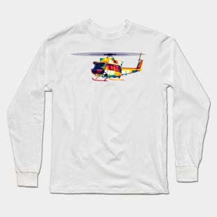 Bell 412 Helicopter Long Sleeve T-Shirt